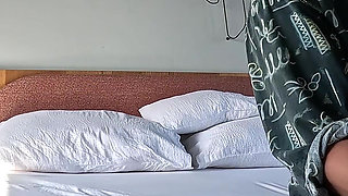 She Rewards My Massage with a Wet Blowjob