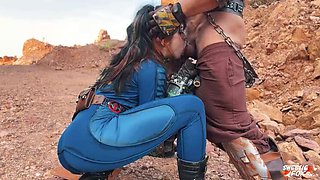 Sweetie Fox Fallout Cosplay Porn - Sucked and Fucked by Stranger for Water