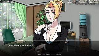 Naruto: Kunoichi Trainer - Hot Blonde Secretary Babe with a Big Perfect Ass and Anal Sex with Creampie at Office