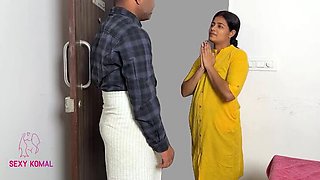 Sexy Komal the Maid Begs for Big Cock Doggystyle - Desi Aunty Tight Pussy Hardcore Rough Sex