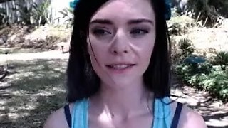 Amateur teen outdoor sex