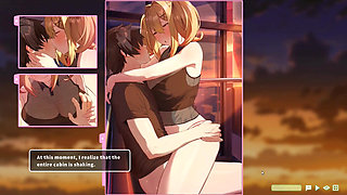 Hentai Game - Summer Clover - Ferris Wheel Sex - Fucking the Blonde on the Ferris Wheel